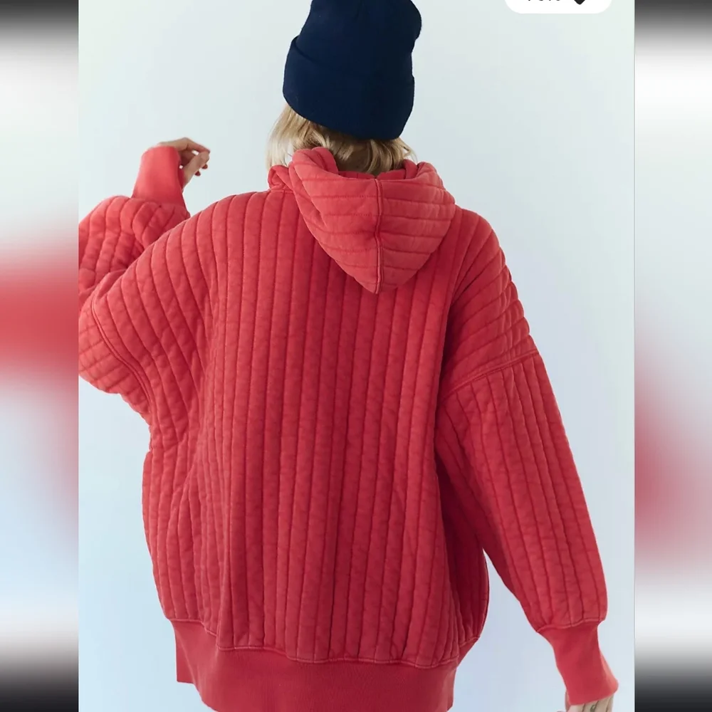 Free People Sprint To The Finish Quilted Hoodie - Picture 2 of 11